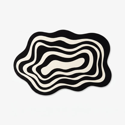Vylura - Irregular Wavy Pattern Absorbent Bathroom Mat