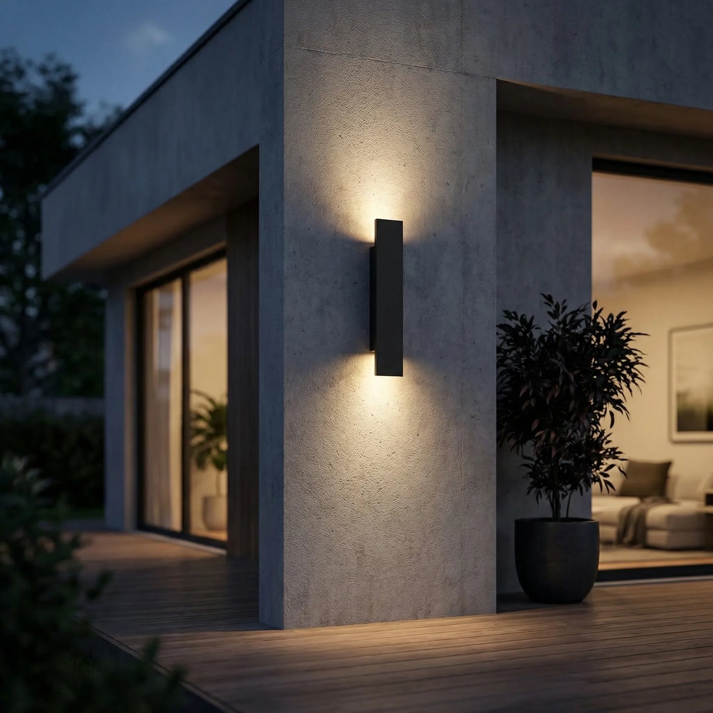Waluxe - Slim Outdoor LED Wall Light