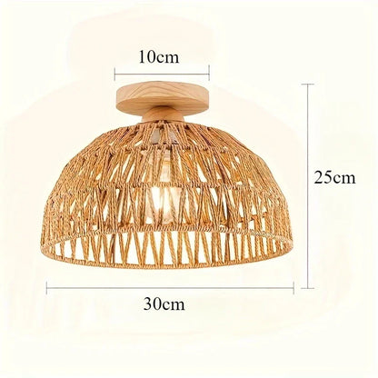 Weavura - Woven Flush Mount Light