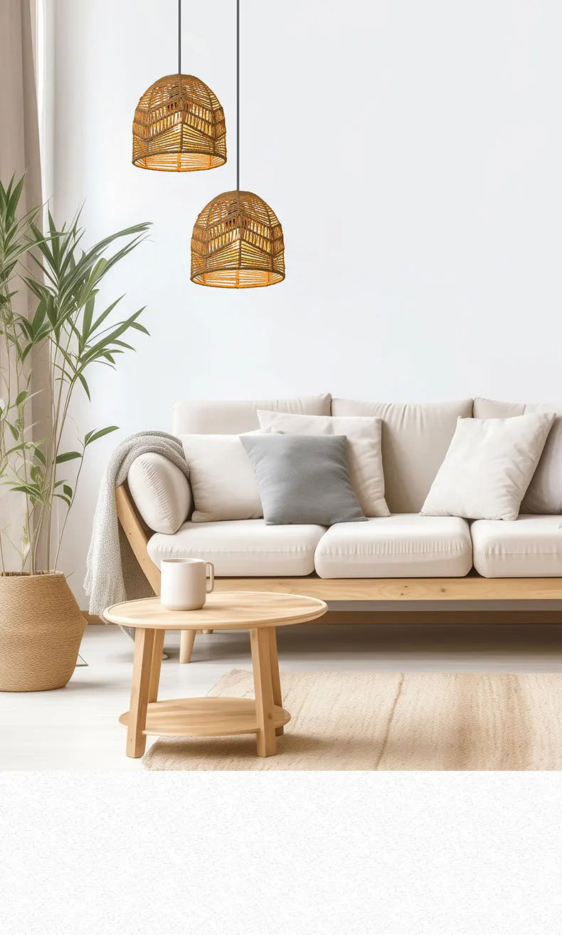 Wovara - Rustic Hanging Light Fixture