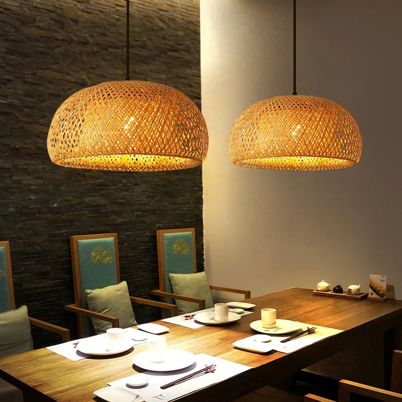 Wovella - Hand-Woven Dome Pendant Lampshade