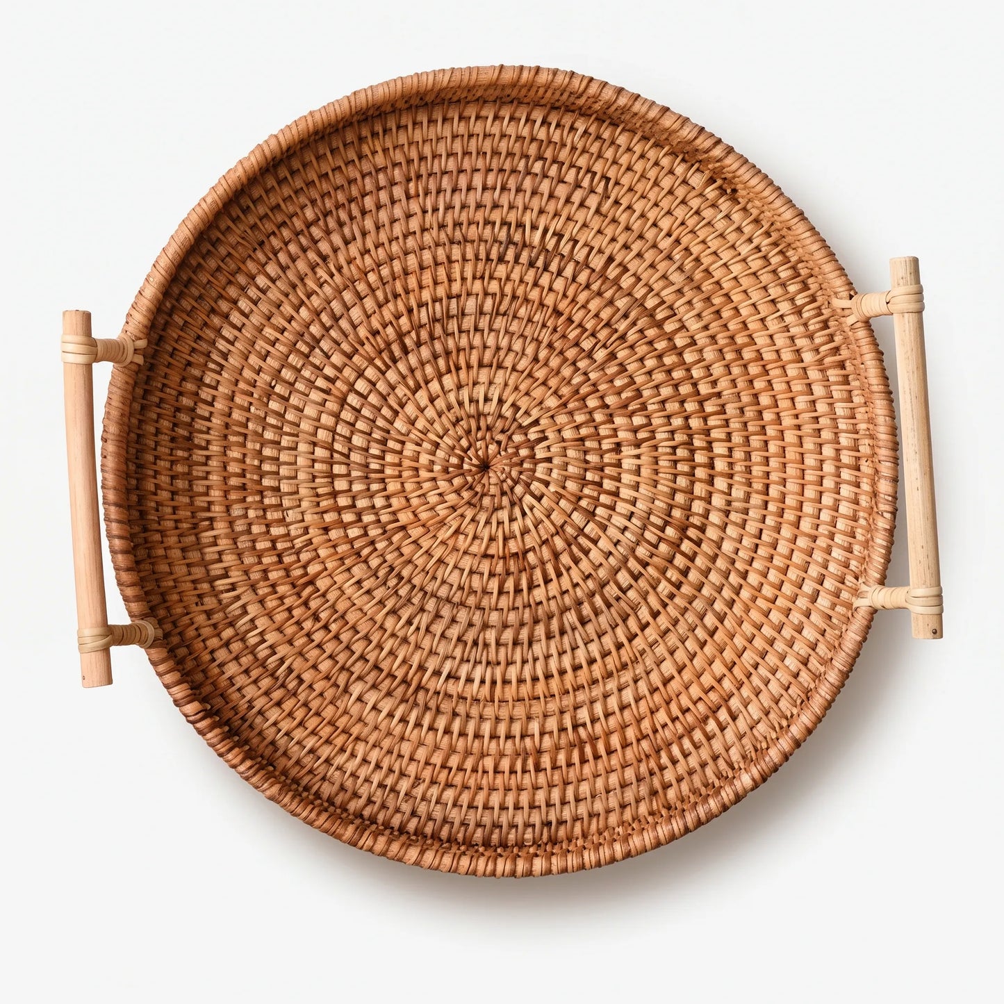 WovenGrip - Round Woven Serving Tray