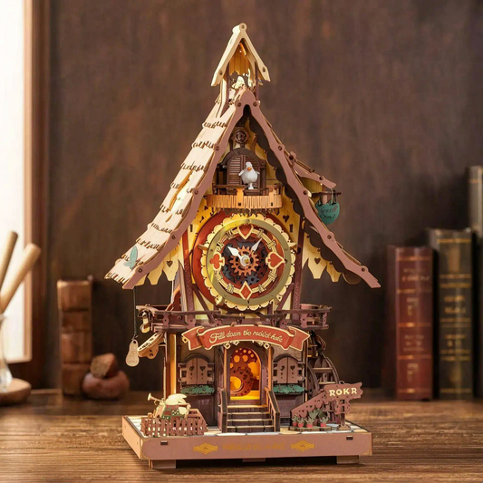 Wundertick - 3D mechanical Wooden Cuckoo Clock Kit