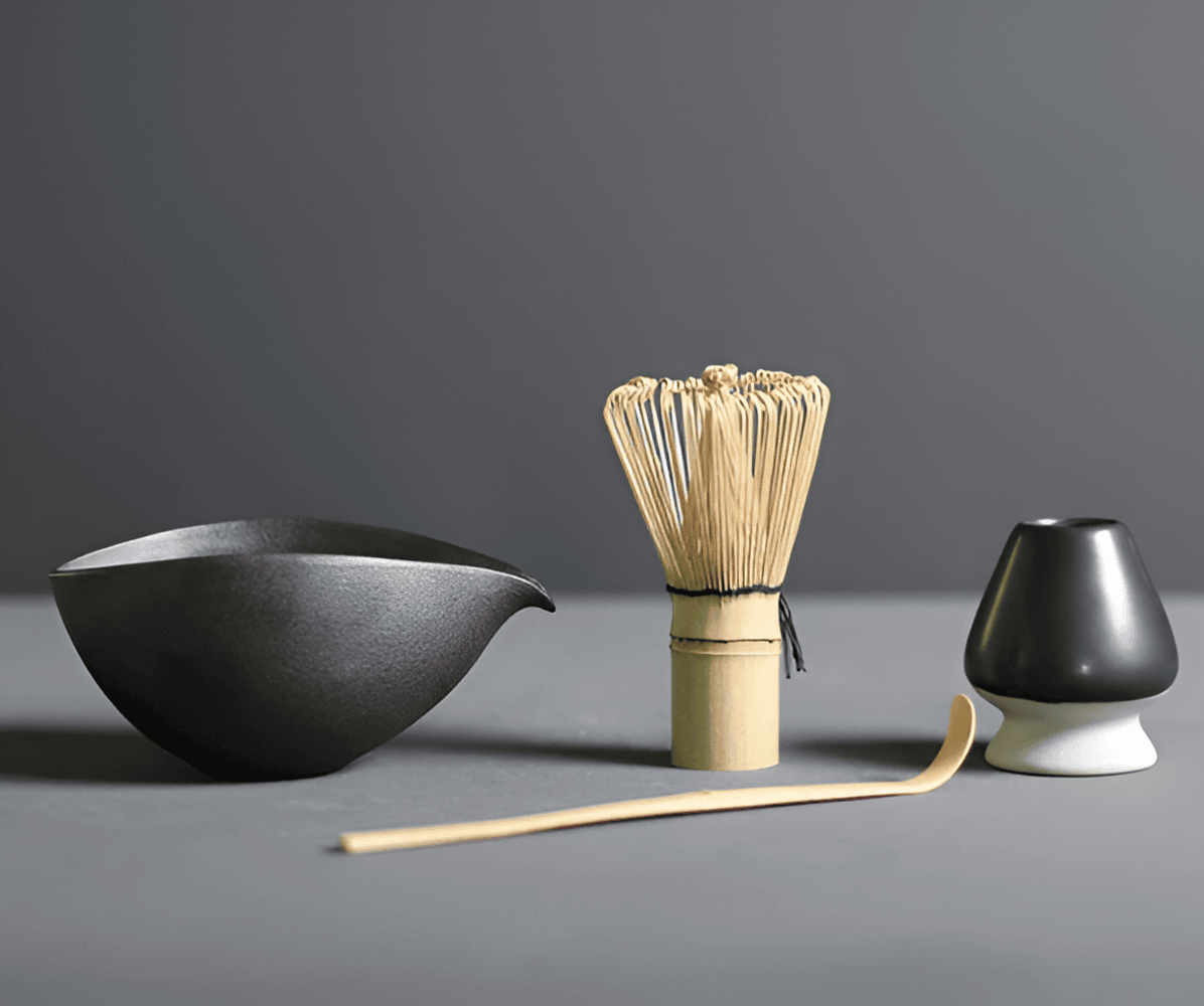 Zenova - Minimalist Four-Piece Matcha Green Tea Set