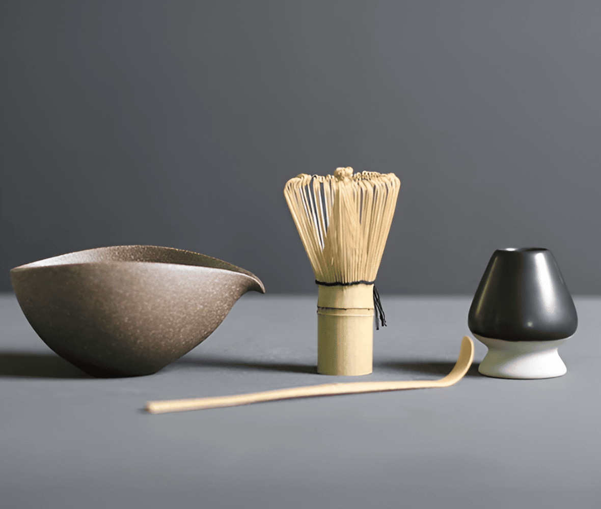 Zenova - Minimalist Four-Piece Matcha Green Tea Set