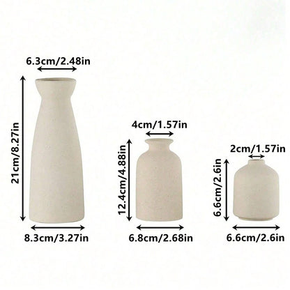 Terrina - Matte Ceramic Vases, Set of 3