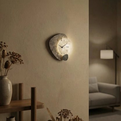 Lunorva - Moon Motif Organic-Shaped Wall Clock