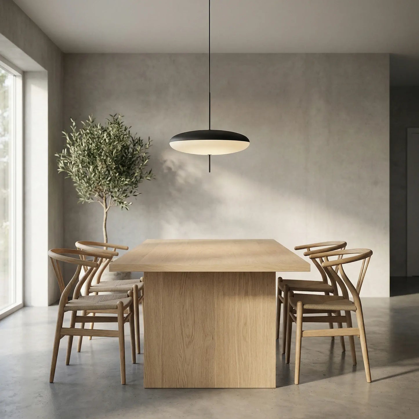 Orblume - Minimalist Floating Disc Pendant Lighting