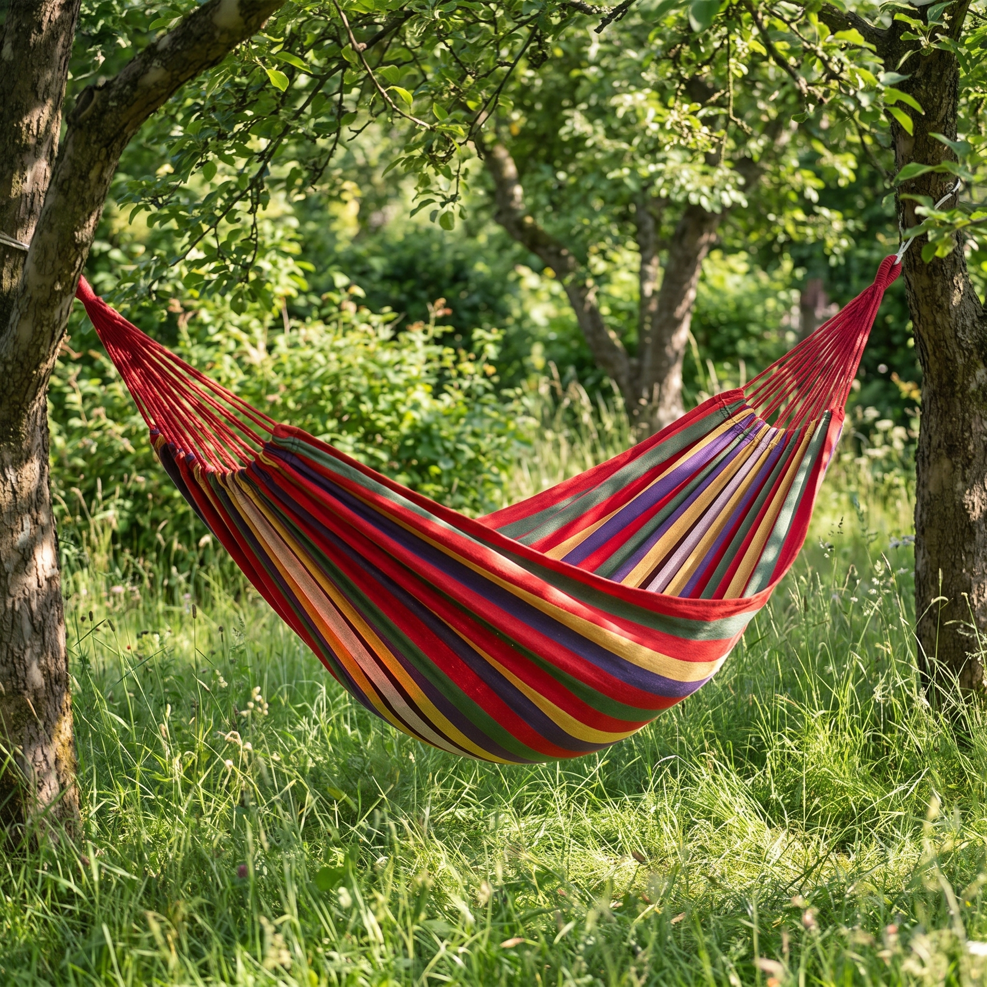 Hamora - Striped Cotton Hammock, Two Person