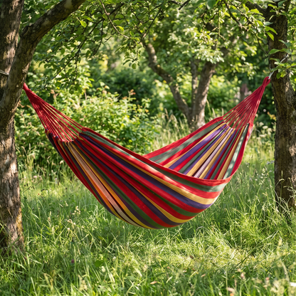 Hamora - Striped Cotton Hammock, Two Person