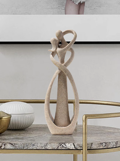Embrava - Abstract Embracing Couple Sculpture
