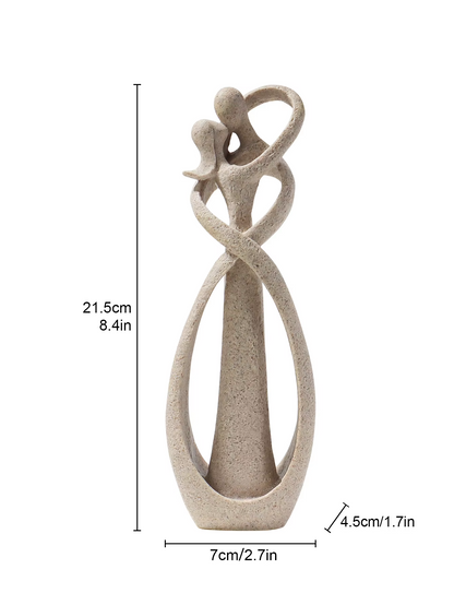 Embrava - Abstract Embracing Couple Sculpture