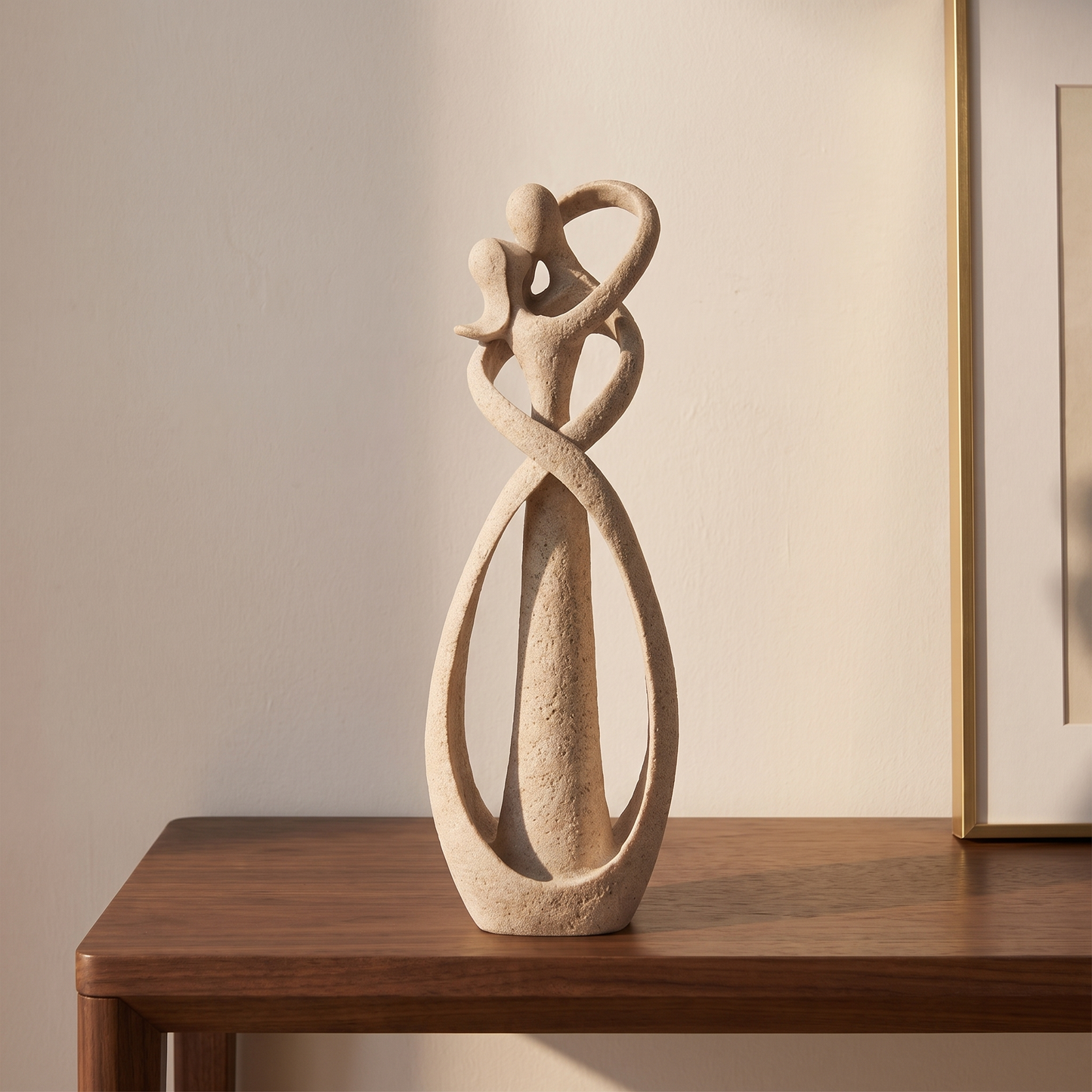 Embrava - Abstract Embracing Couple Sculpture