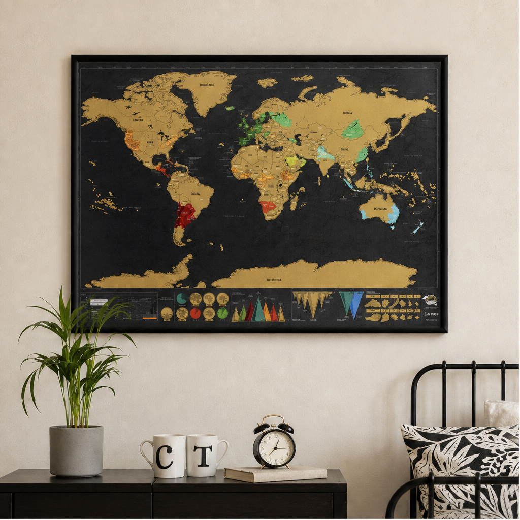 Scratch Off World Map Travel Journal lifestyle