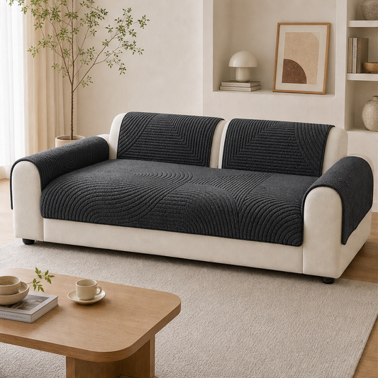 Anti-Slip Quilted Sofa Cushion Cover lifestyle
