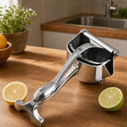 Stainless Steel Hand Press Citrus Juicer lifestyle