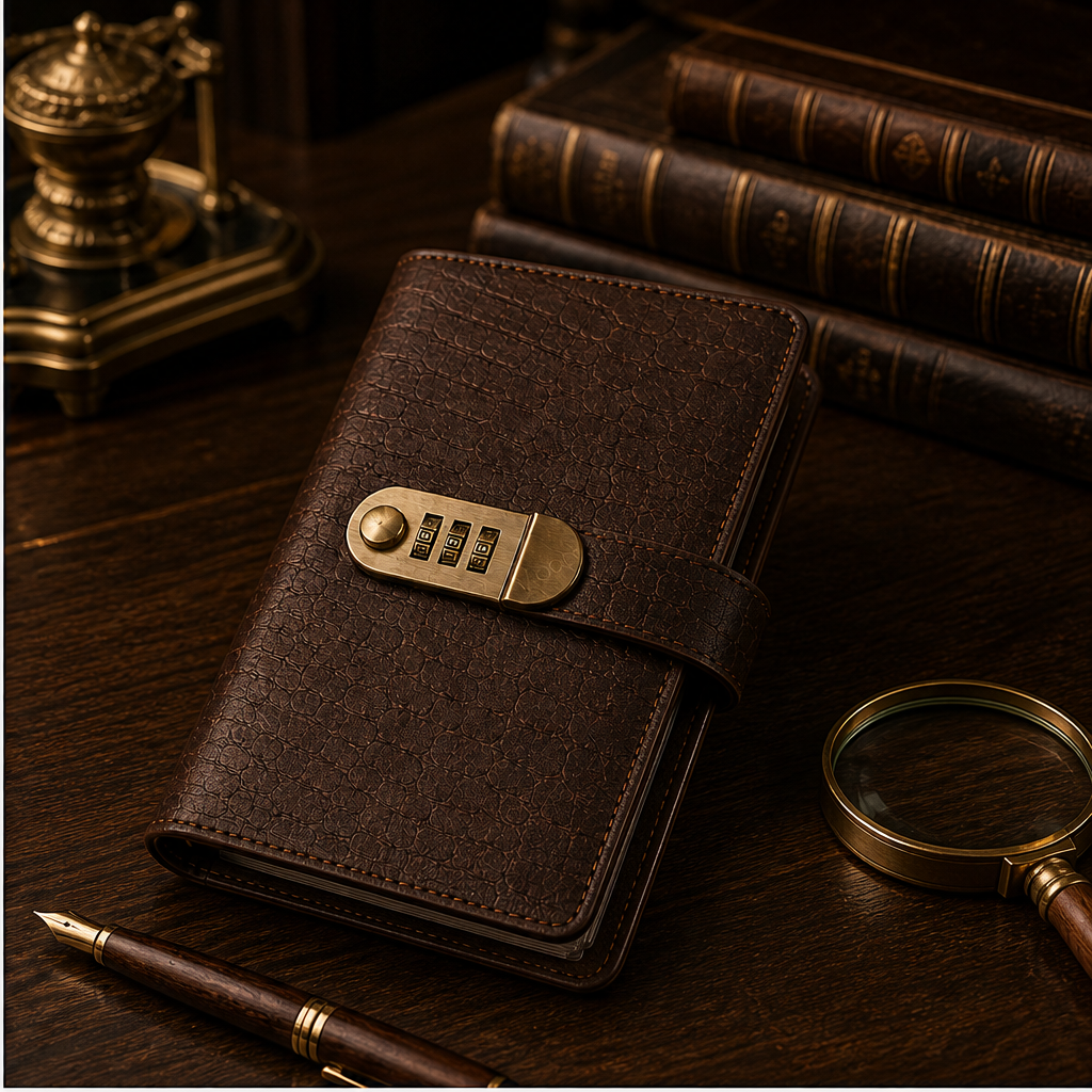 Banknote Collector Album with Combination Lock lifestyle