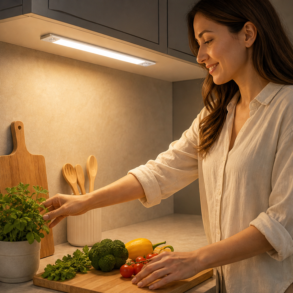 Rechargeable Motion Sensor Under Cabinet Light lifestyle