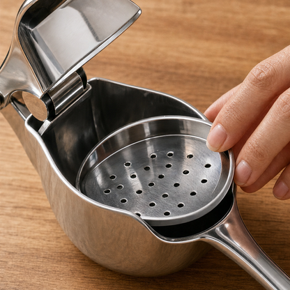 Stainless Steel Hand Press Citrus Juicer lifestyle