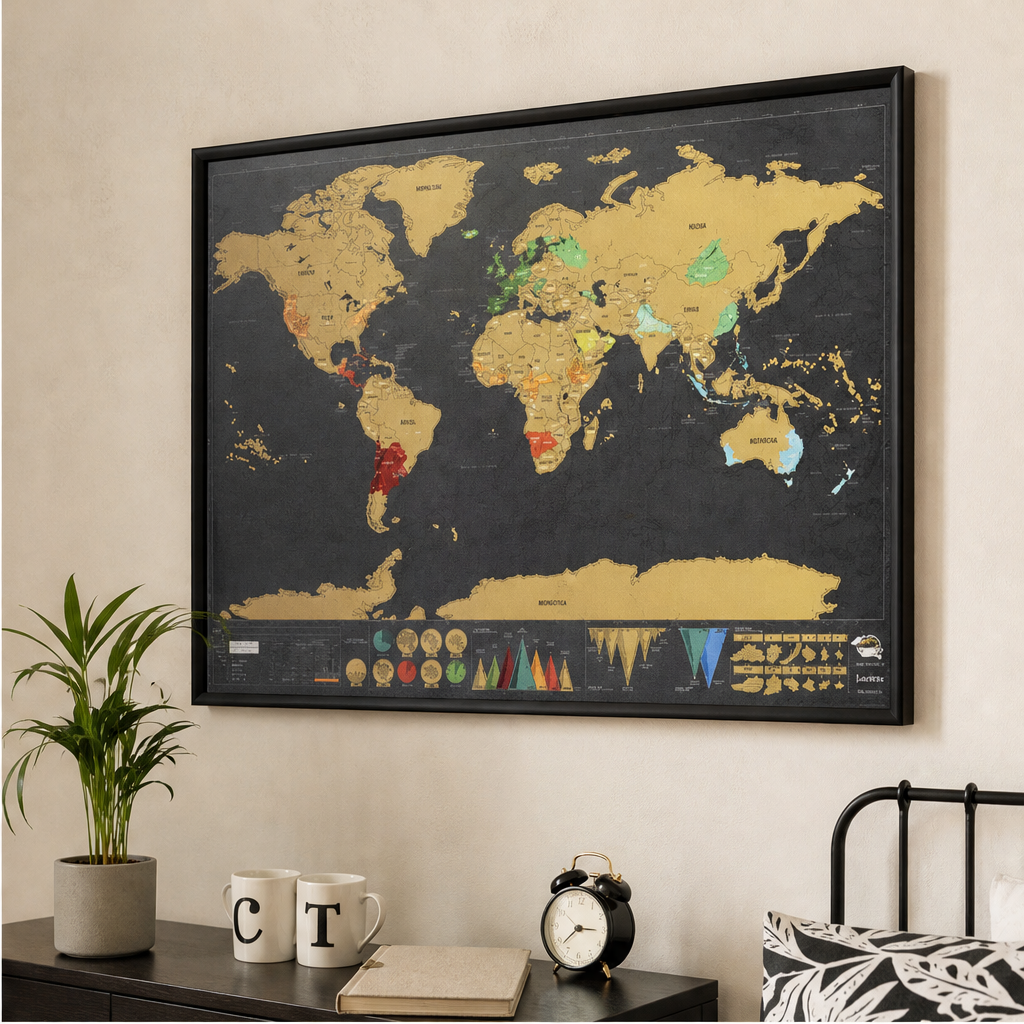 Scratch Off World Map Travel Journal lifestyle