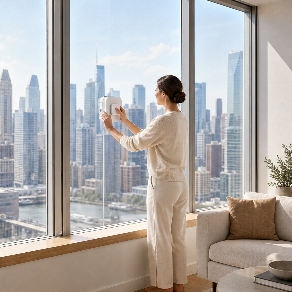 Lilleget Magnetic Window Cleaner lifestyle