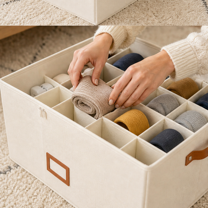 Shoe Organizer with 16 Compartments lifestyle