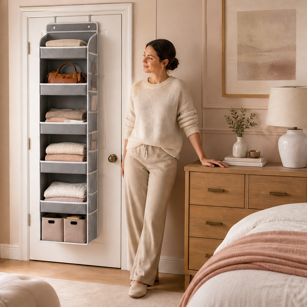 5-Tier Hanging Closet Organizer lifestyle
