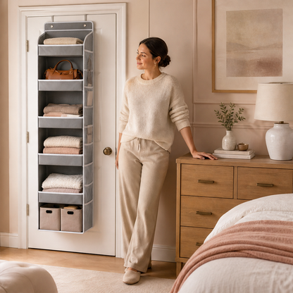 5-Tier Hanging Closet Organizer lifestyle
