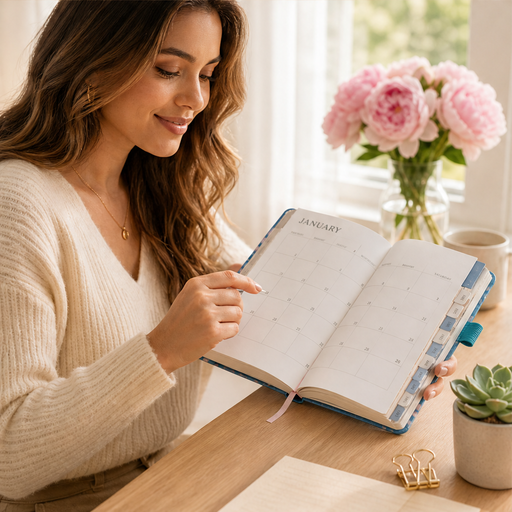2027 Weekly Planner Notebook, A5 lifestyle