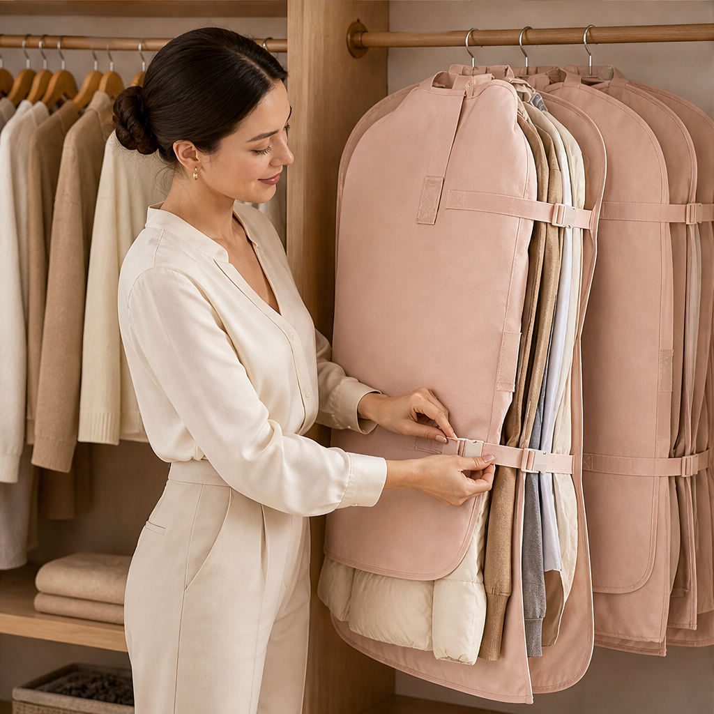 Dust-Proof Compression Clothing Cover for Wardrobes lifestyle