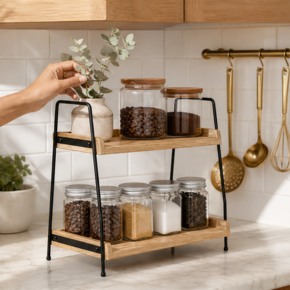 2-Tier Countertop Organizer Shelf lifestyle