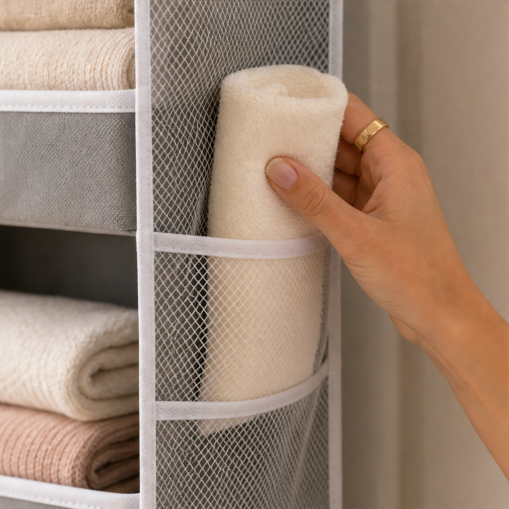 5-Tier Hanging Closet Organizer lifestyle