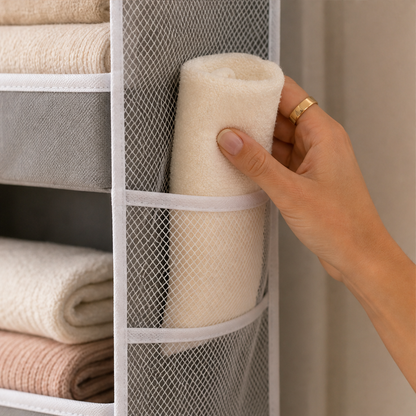 5-Tier Hanging Closet Organizer lifestyle