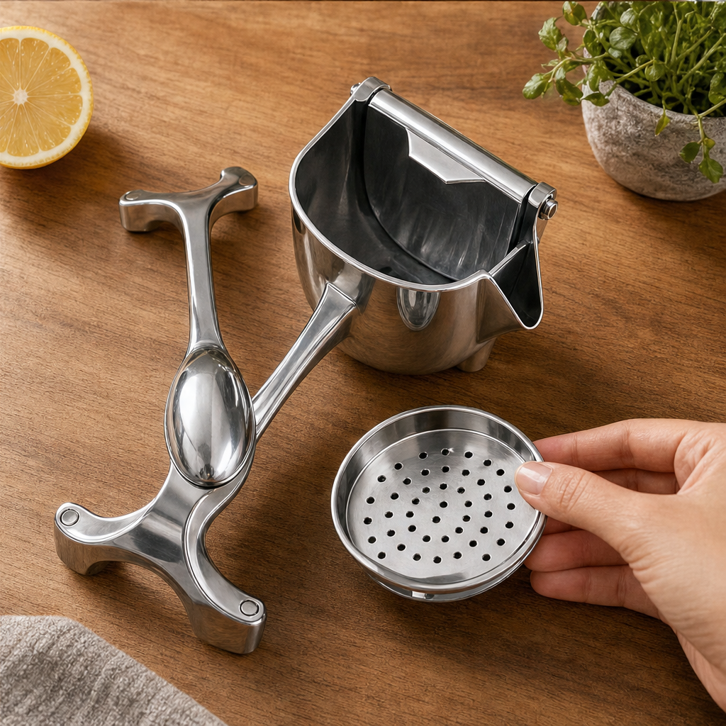 Stainless Steel Hand Press Citrus Juicer lifestyle