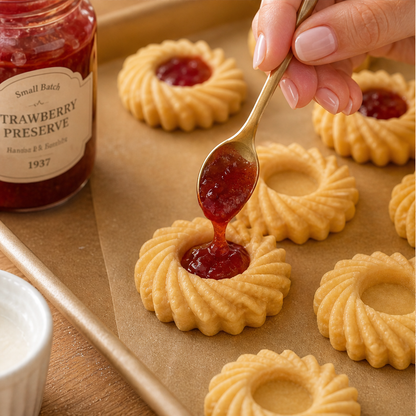 Fluted Jam Cookie Press Mold lifestyle