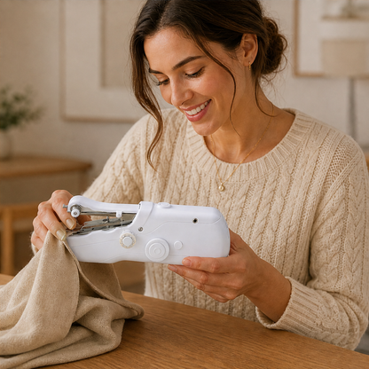 Mini Portable Electric Sewing Machine lifestyle