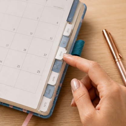 2027 Weekly Planner Notebook, A5 lifestyle