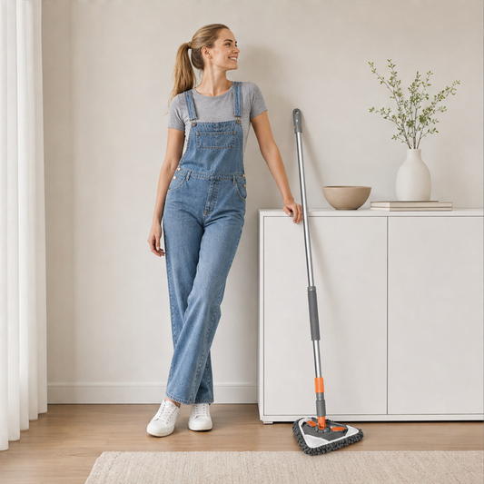 Corvexo – Triangular Extendable Pole Mop lifestyle