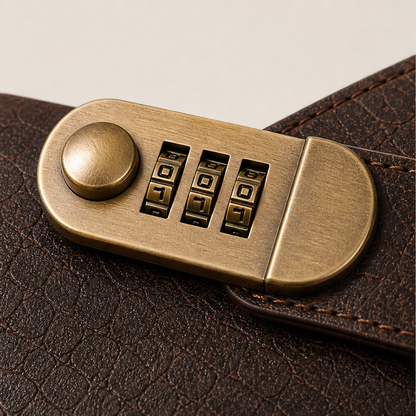 Banknote Collector Album with Combination Lock detail