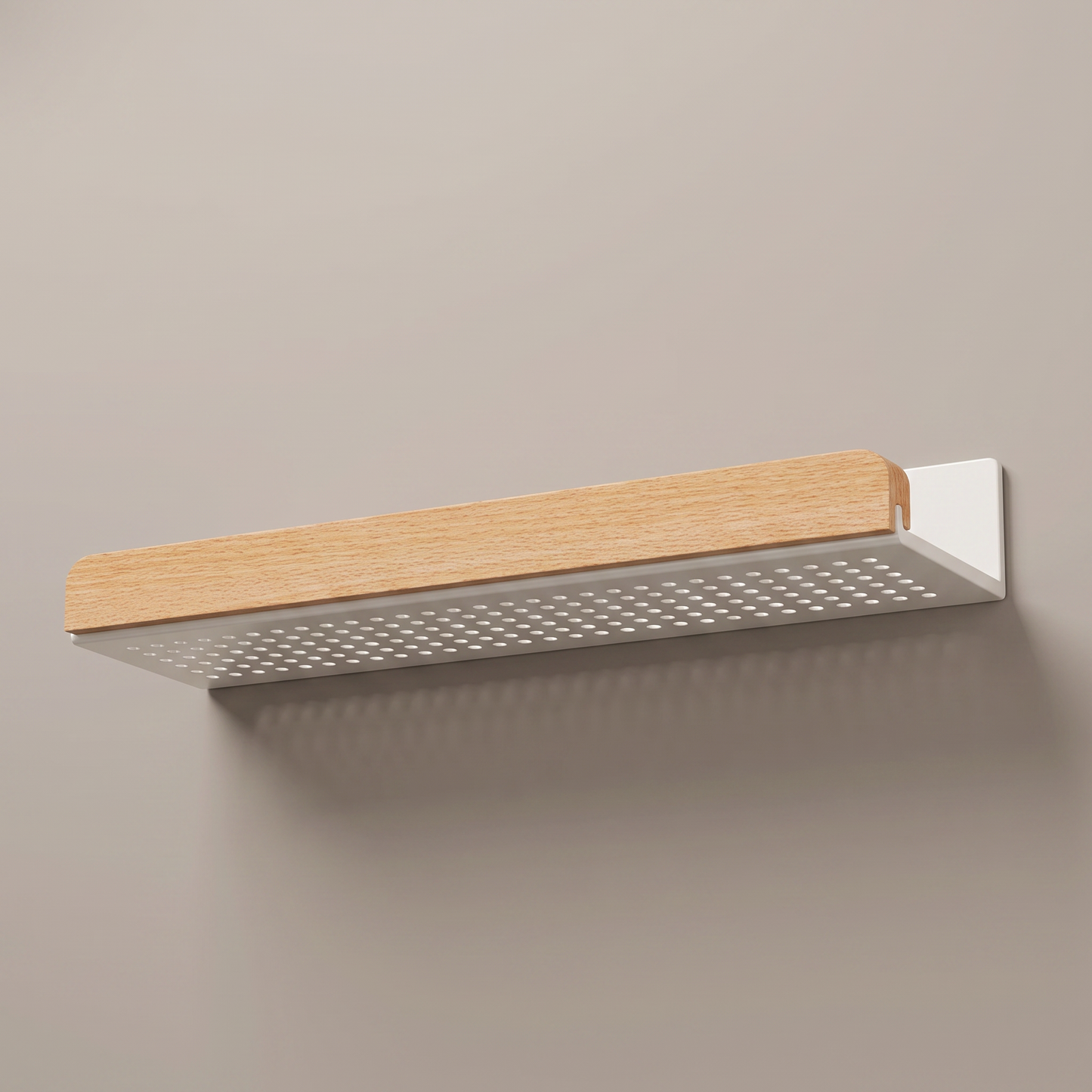 Ledgely floating shelf studio packshot, empty