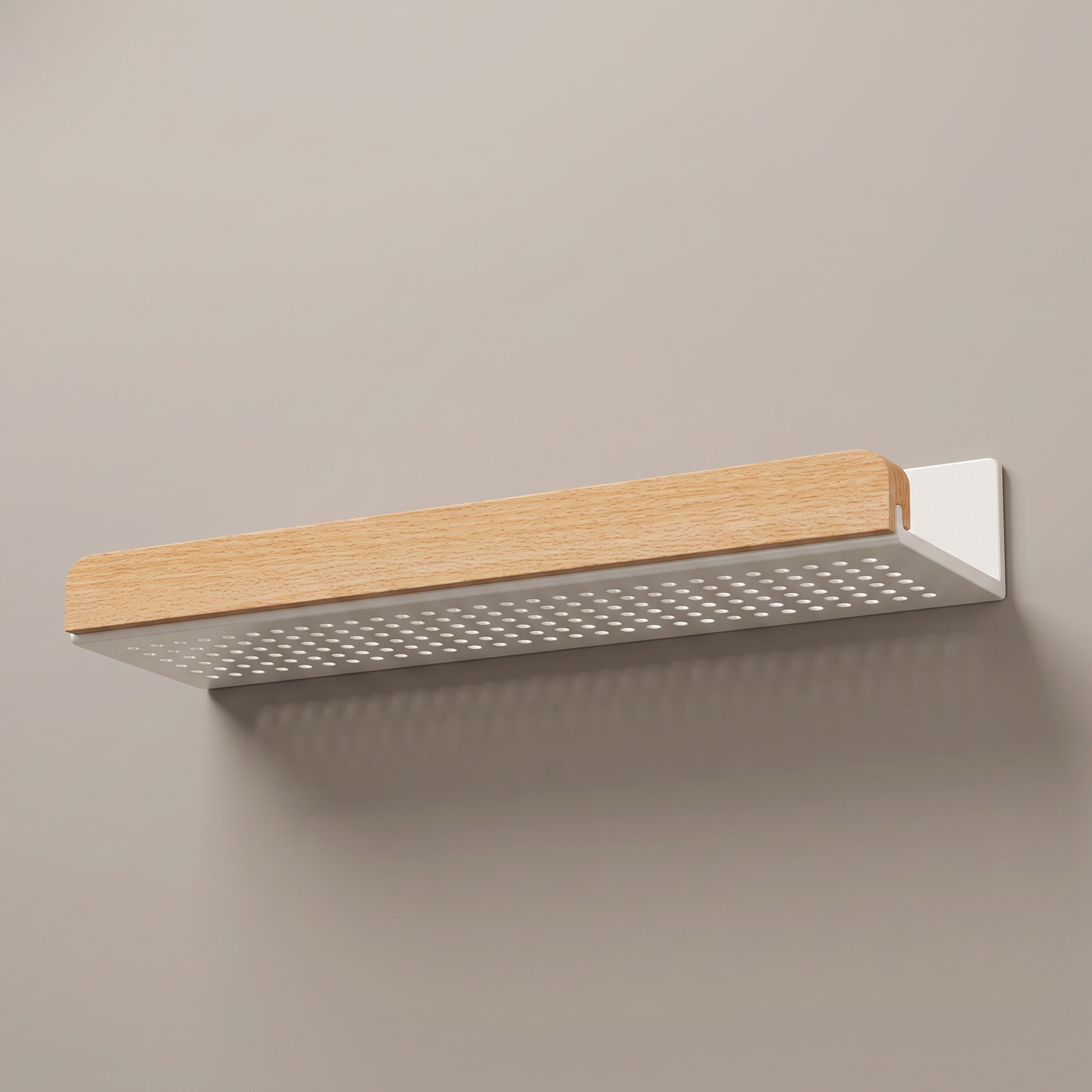 Ledgely floating shelf studio packshot, empty