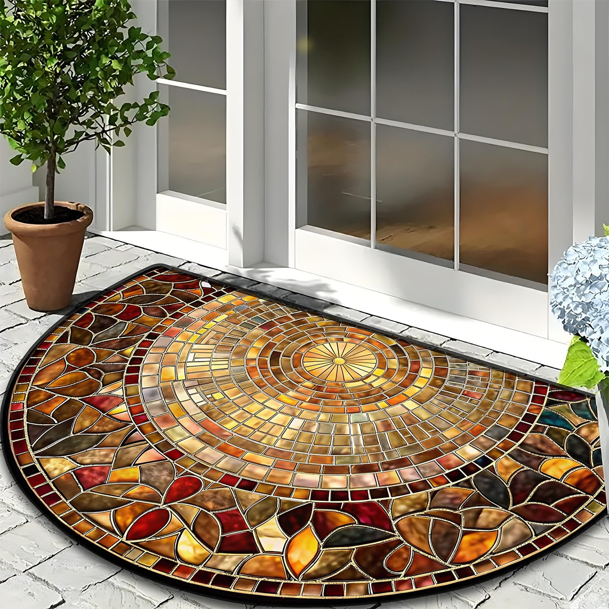 Petralux - Half-Round Absorbent Doormat