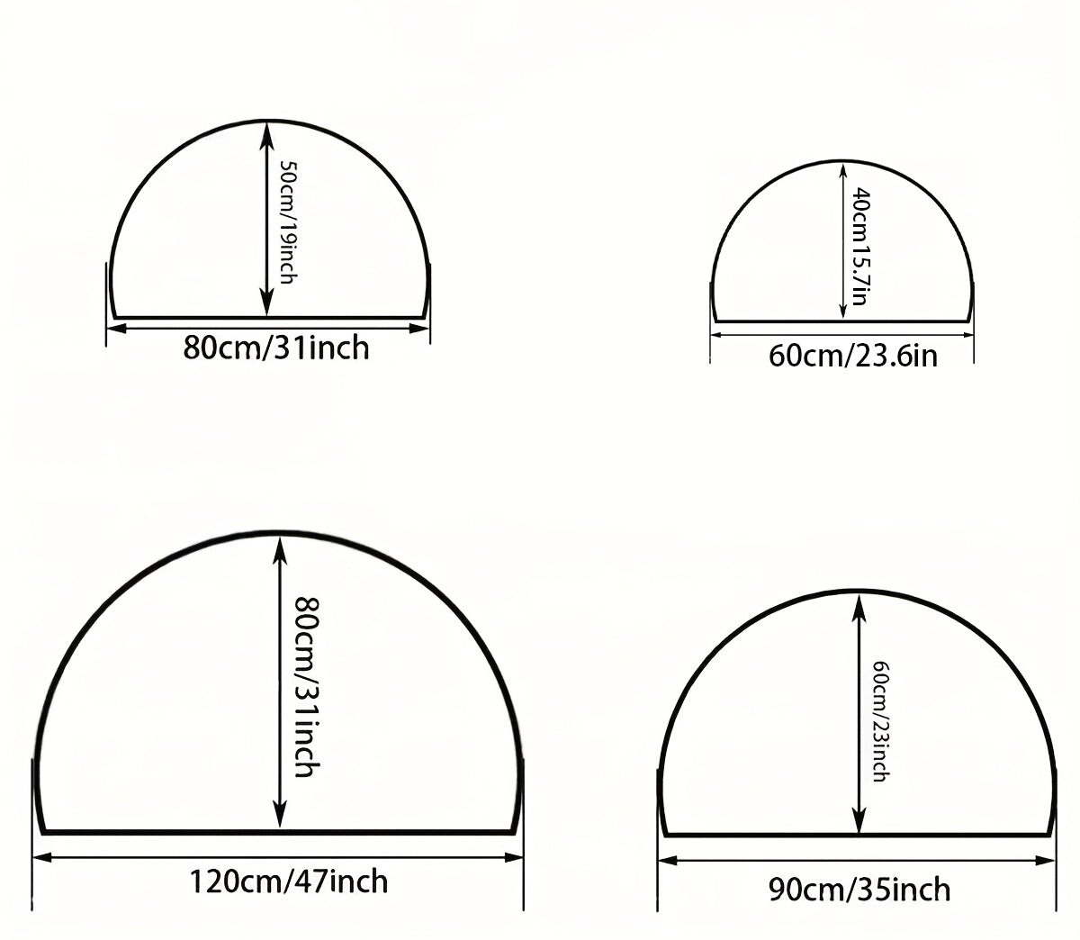 Petralux - Half-Round Absorbent Doormat