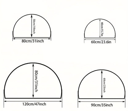 Petralux - Half-Round Absorbent Doormat