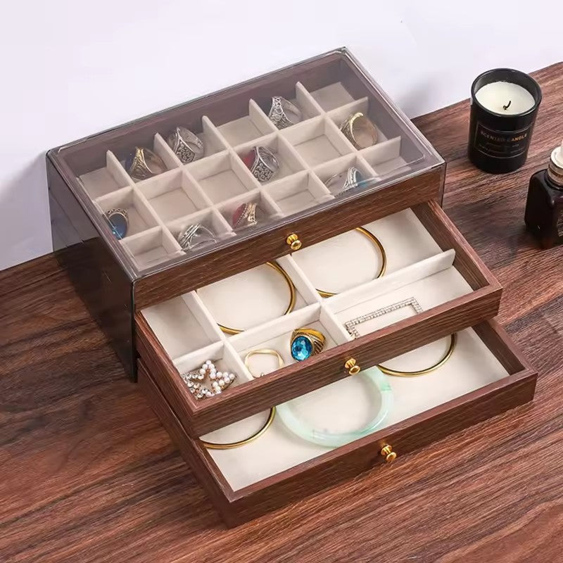 Bijora jewelry box - top tray with 24 compartments
