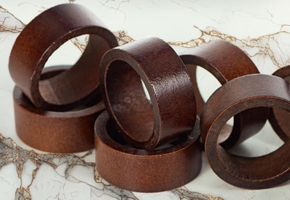 Servera - Wooden Napkin Rings, Set of 12
