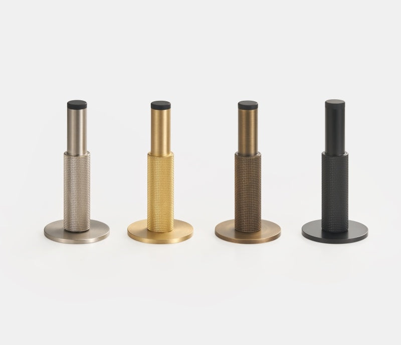 Knurlia - Solid Brass Knurled Door Stop