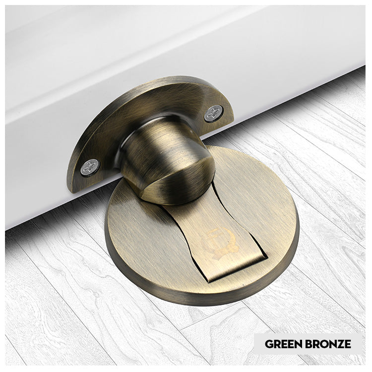 Magnora magnetic door stop - green bronze