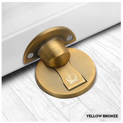 Magnora magnetic door stop - yellow bronze